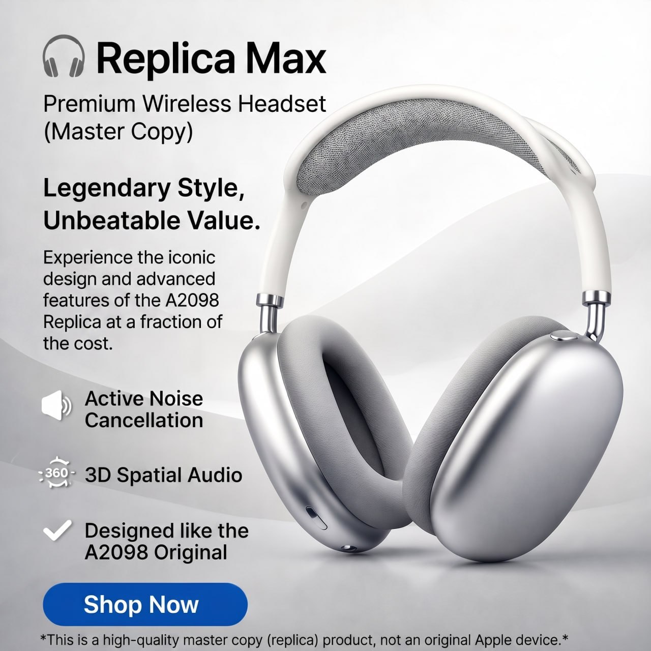AirPods Max Wireless Headset – Premium ANC Bluetooth Over-Ear Headphones