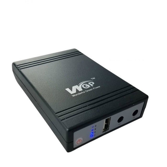 WGP Mini UPS 10400mAh – 12V Input | 5V/9V/12V Output Router UPS Backup Power